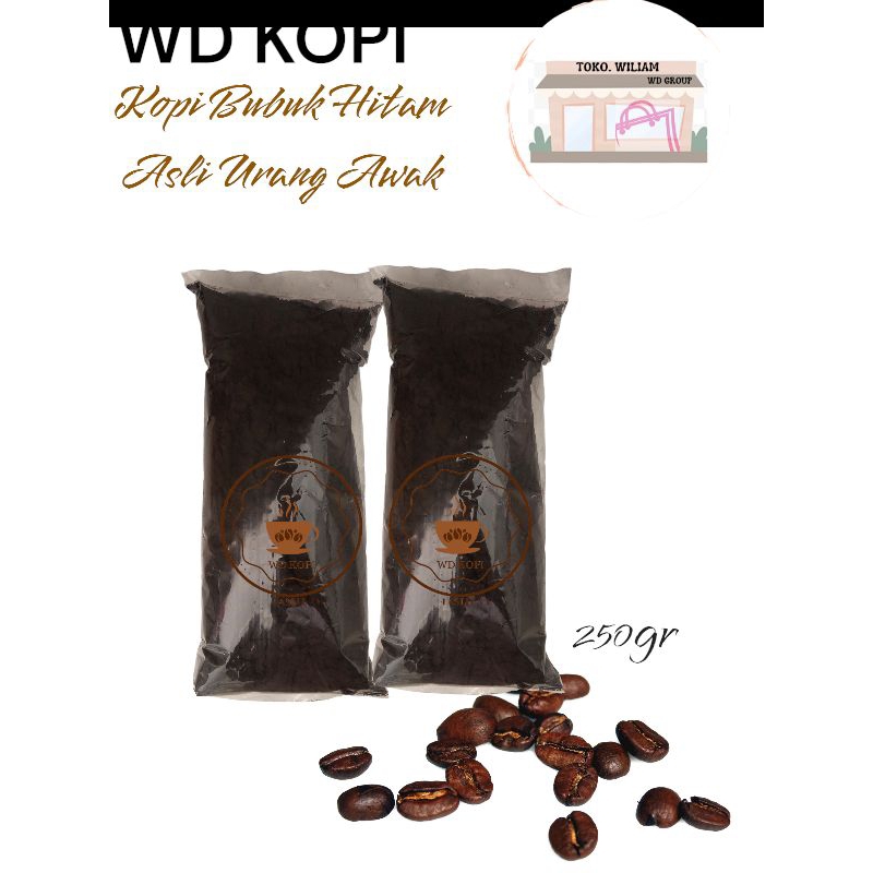 

KOPI BUBUK HITAM ASLI URANG AWAK ( LUBUAK BASUANG) 250gr