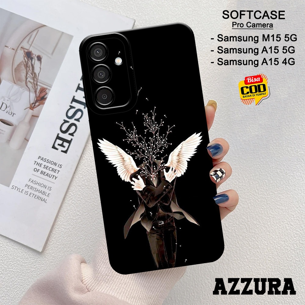 AZZURA - Softcase Samsung Galaxy M15 5G / A15 5G / A15 4G - Aesthetic Case - Case Samsung M15 5G / A