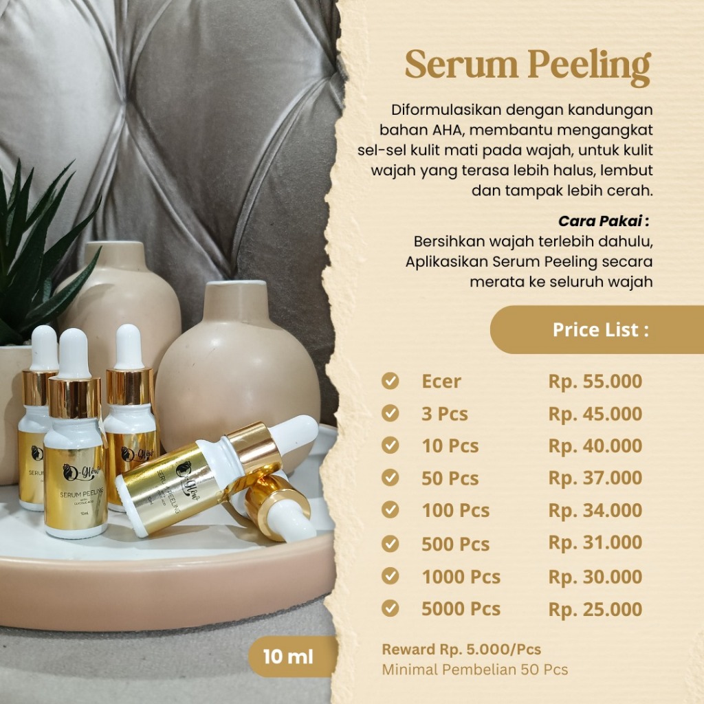 SERUM PEELING  Q-GLOW bye ANZORA