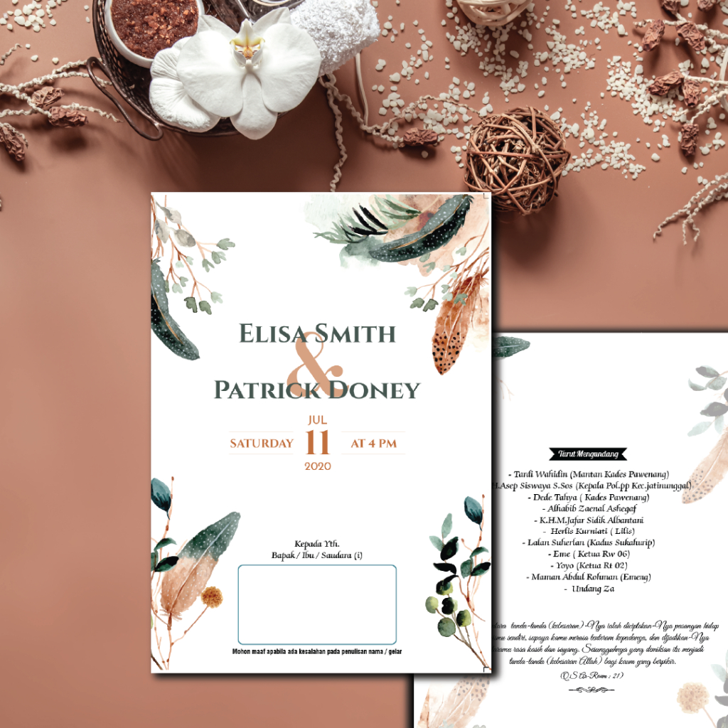 Surat Undangan pernikahan Free Undangan Website aestethic, vintage, elegan, unik, murah, mewah