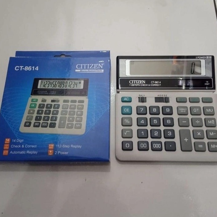 

KODE B4W Kalkulator Calculator CITIZEN CT 8614 14 Digit