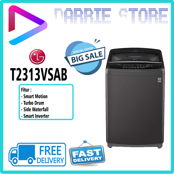 LG T2313VSAB MESIN CUCI TOP LOADING 13 KG T2313 2313VSAB