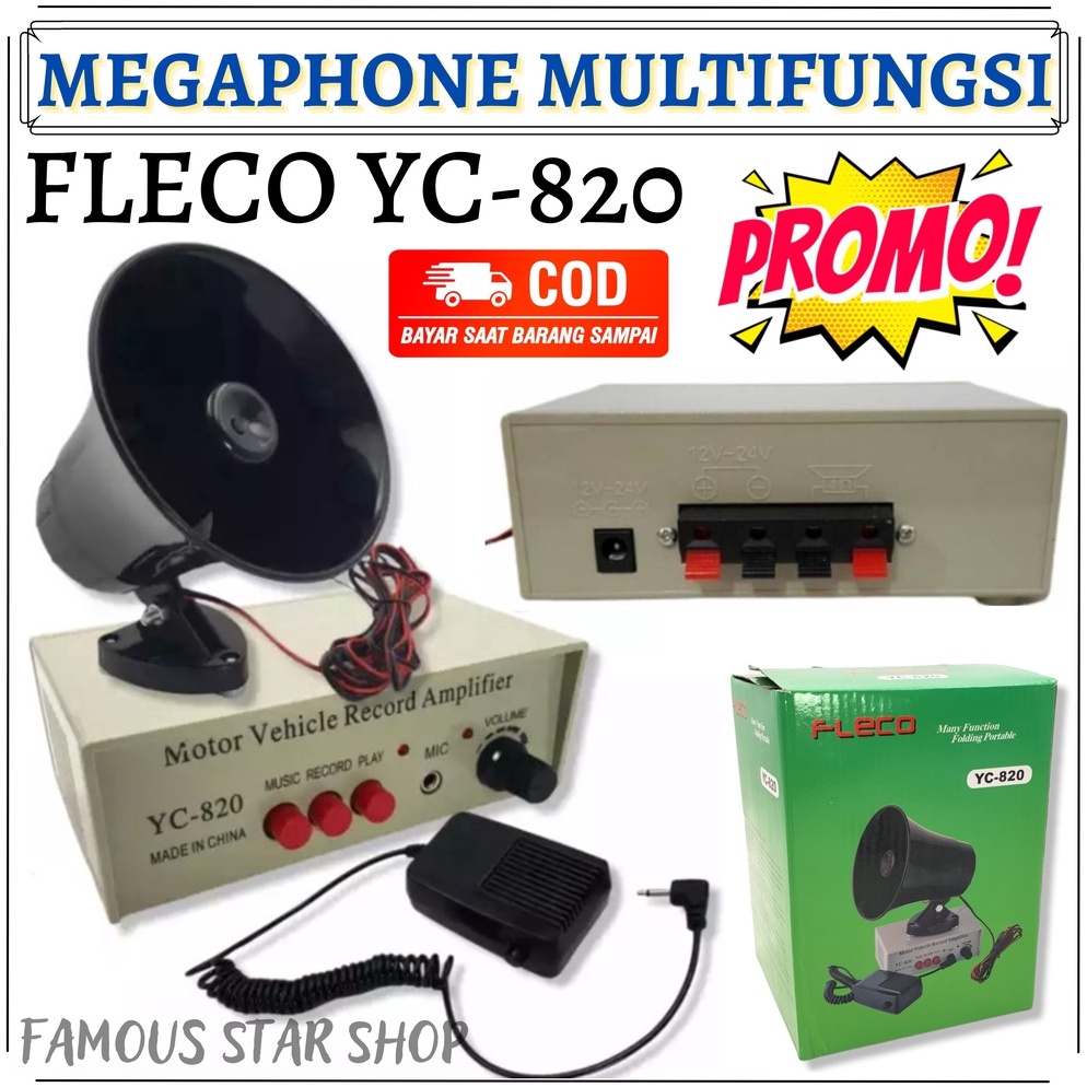 Toa Fleco YC 82  Toa Mobil Fleco YC 82  Megaphone Mobil  Pembesar Suara Fleco YC 82  Toa Amplifier M