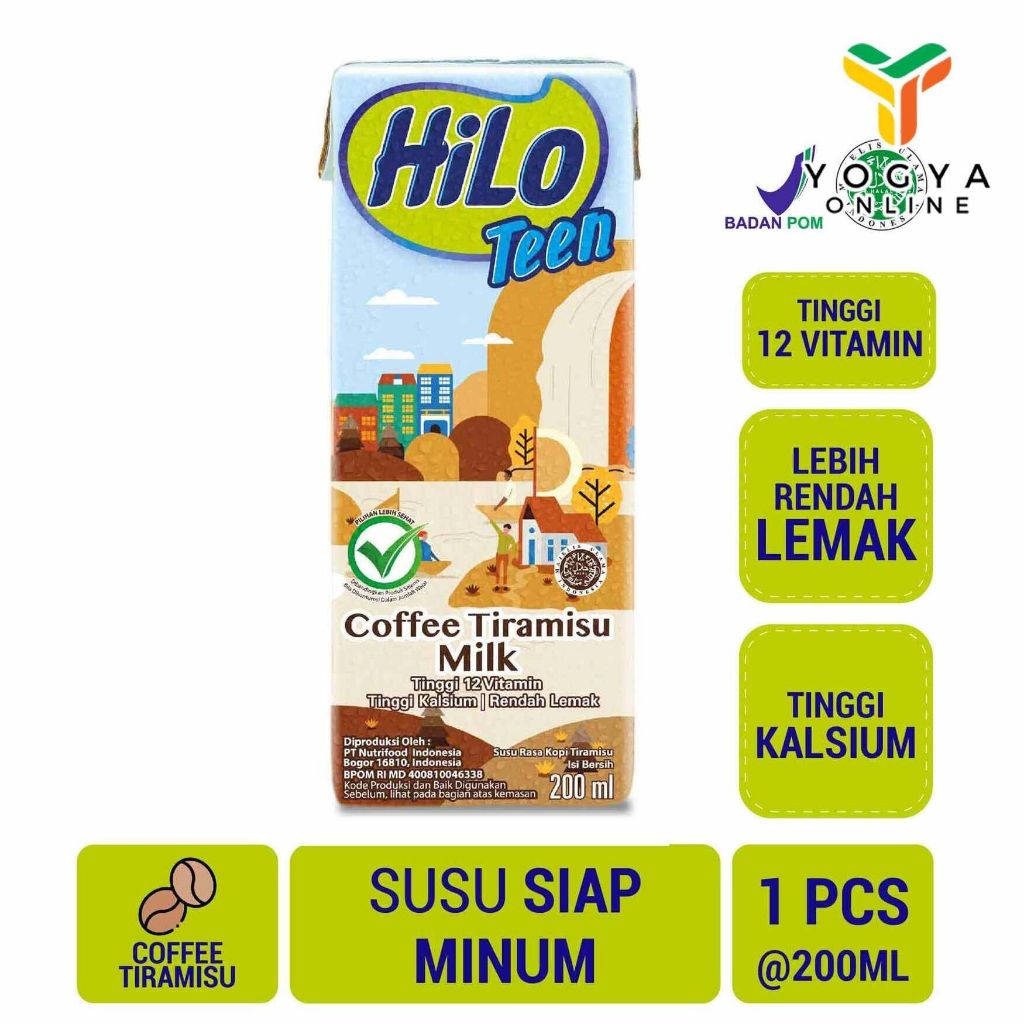 

Hilo Teen Ready To Drink Coffee Tiramisu 200 Ml
