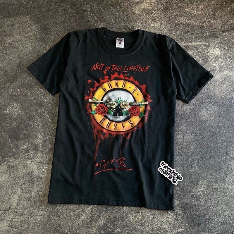 KAOS BAND GUNS N ROSES NOT IN THIS LIFETIME GNR BAJU MUDIK ROCK METAL