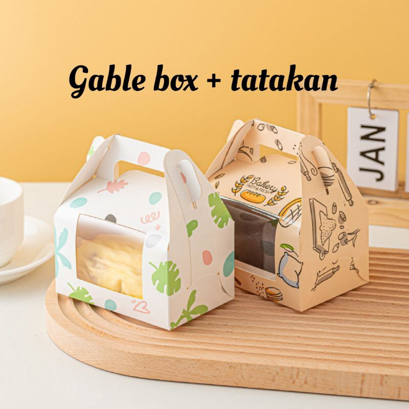 

1PCS Gable box tenteng hadiah lucu unik kotak tenteng kue KK01