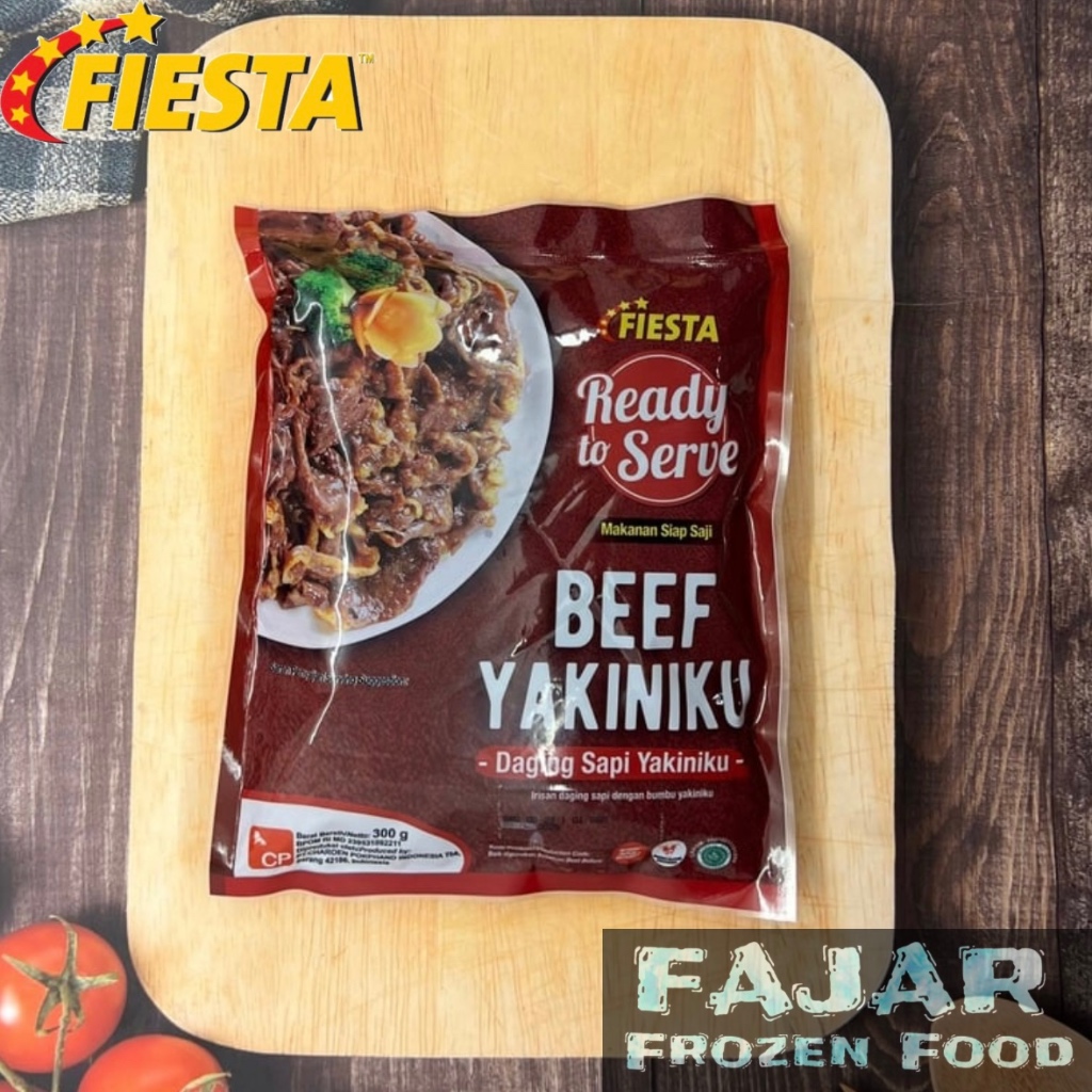 

FIESTA READY TO SERVE BEEF YAKINIKU 300GR | FIESTA SIAP SAJI DAGING SAPI YAKINIKU 300GR