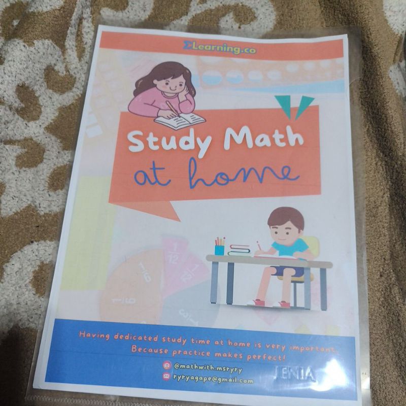 

UNIT 1 STUDY MATH AT HOME For 2-5 years