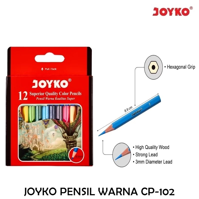 

JOYKO PENSIL WARNA/12WARNA