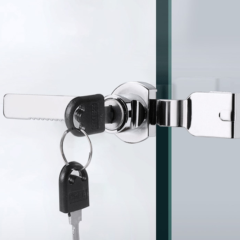 Kunci Kaca Etalase Geser Glass Lock Solid Kunci Pintu Kaca