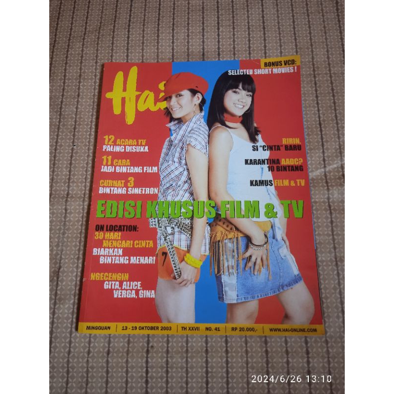 majalah hai no 41 Oktober 2003