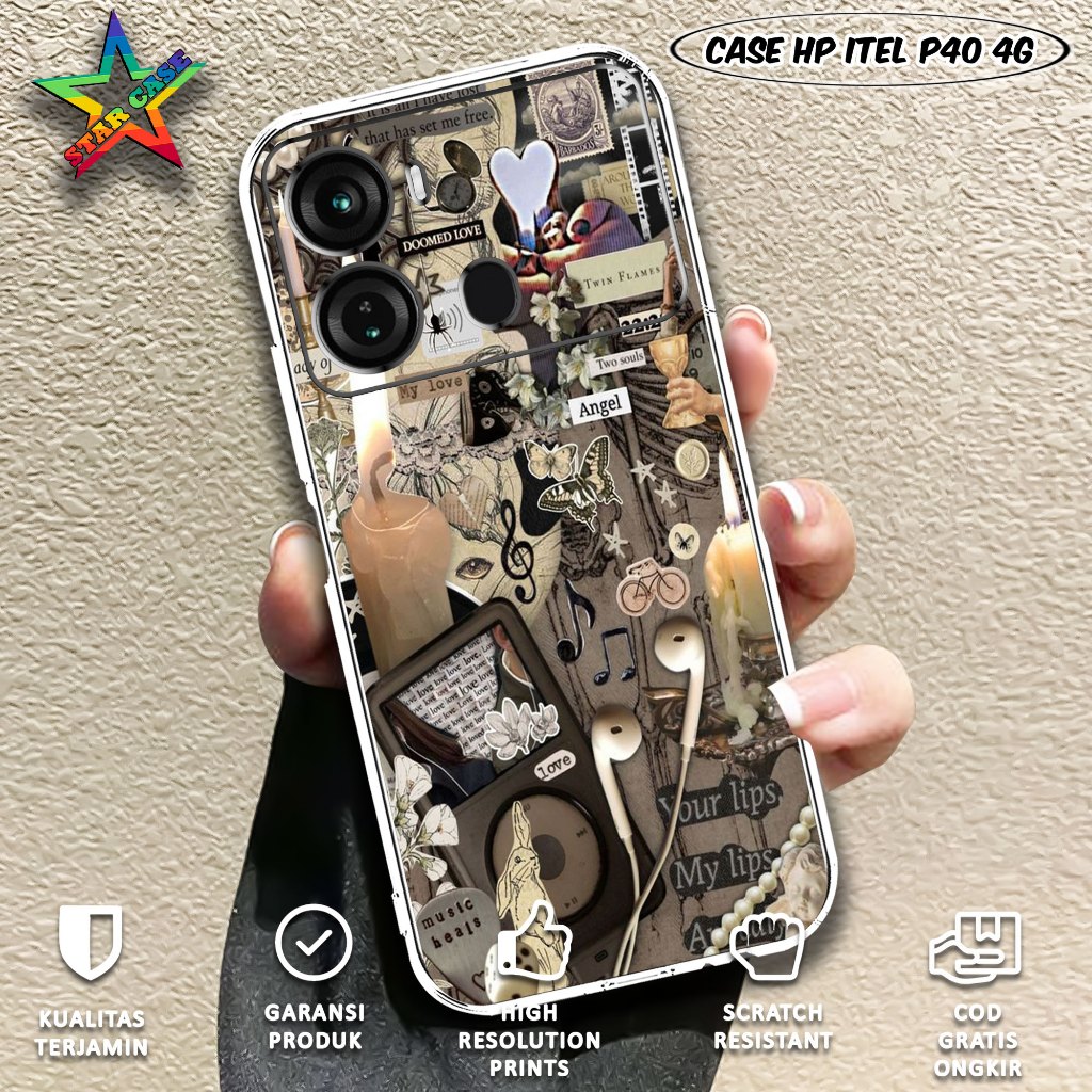 Case ITEL P40 4G TERBARU Motif [011] Terlaris Casing ITEL P40 4G Terbaru Softcase Clear Protected Ca