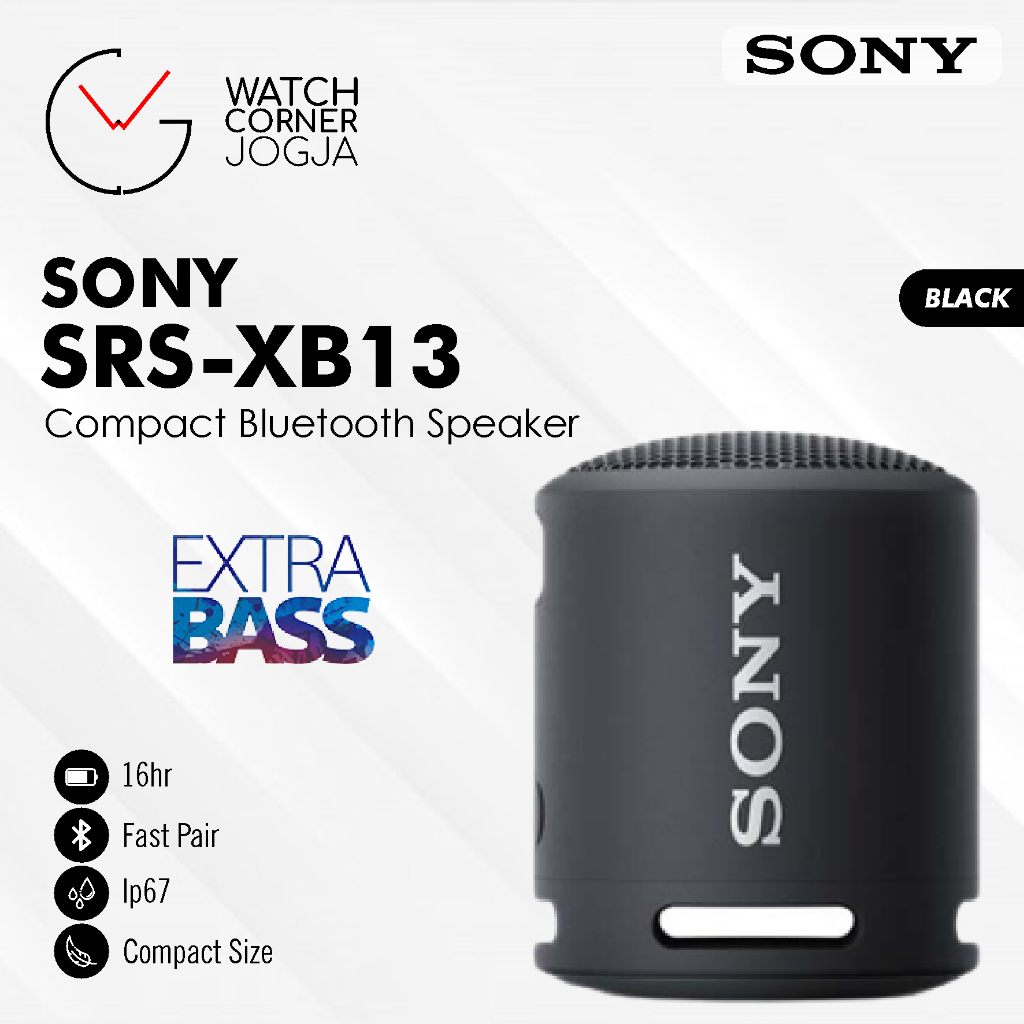 SONY SRS-XB13 / SRS XB13 EXTRA BASS Portable Bluetooth Speaker ORIGINAL GARANSI