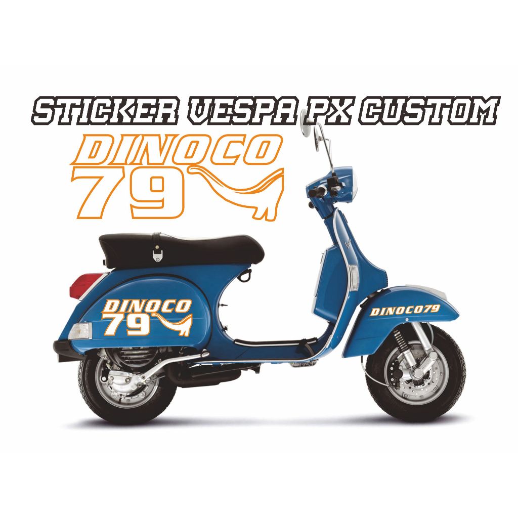 STICKER CUTTING VESPA MODEL DINOCO UNIVERSAL PX DAN SUPER STICKER VESPA 2TAK STICKER VESPA PX EXCEL 