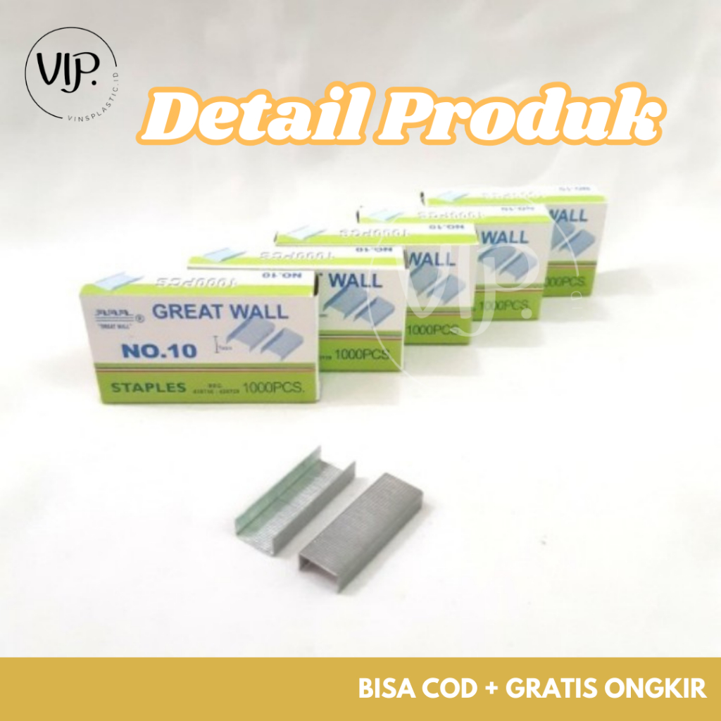 

Refill/Isi Staples Greatwall Kecil No 10 ORI isi 1000pcs