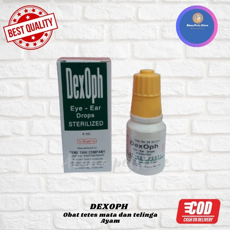 dexoph obat tetes mata dan telinga ayam/obat tetes mata ayam terkena jalu obat congek ayam