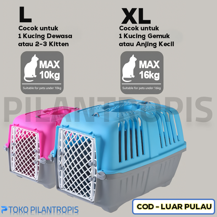 [COD] PET CARGO KARGO KUCING JUMBO BOX KUCING TRAVEL PET CARRIER KUCING