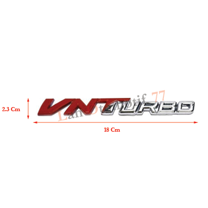 Emblem Logo Mobil Tulisan VNT Turbo