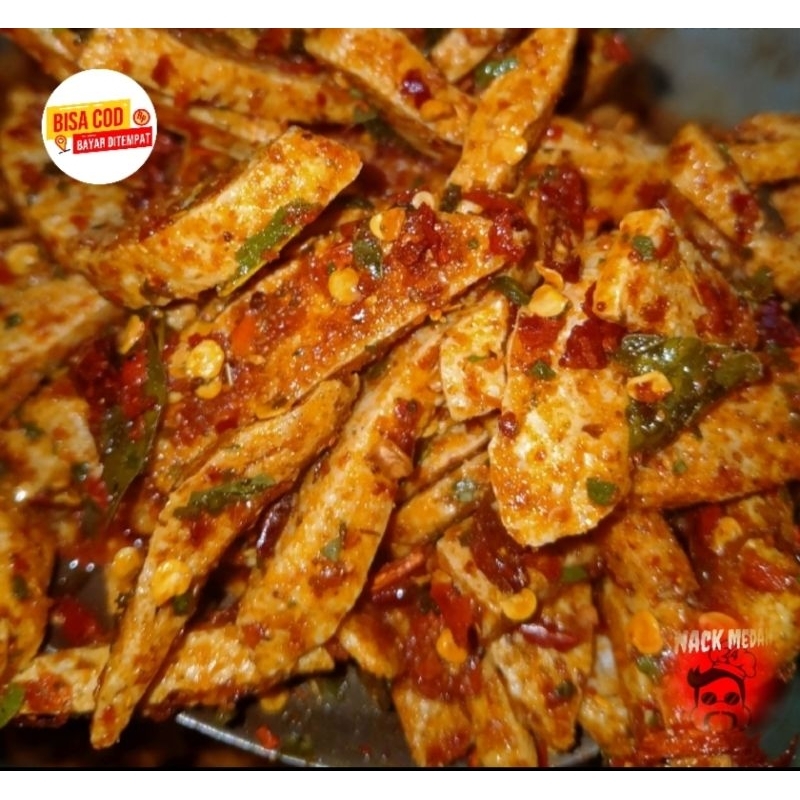 

PROMO basreng pedas daun jeruk, berat 500gram (bumbu basah)