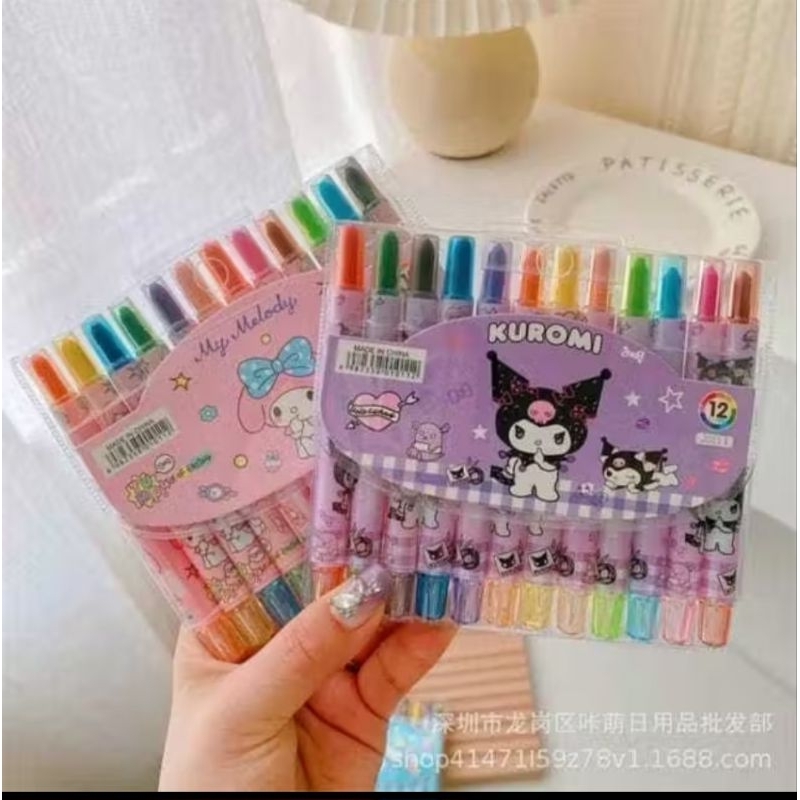 

crayon stick isi 12pc / crayon pen warna 12pc/ crayon pen/ crayon/ crayon set mewarnai anak