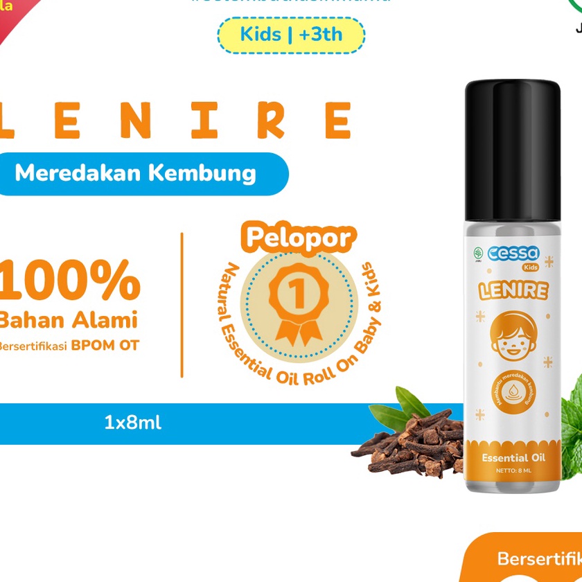 

Terbatas Cessa Kids Lenire Essential Oil Menenangkan Anak Rewel