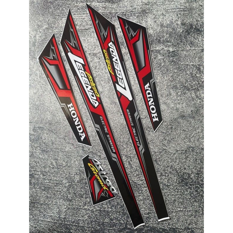 STRIPING MOTOR ASTREA LEGENDA - STIKER ASTREA LEGENDA TERBARU