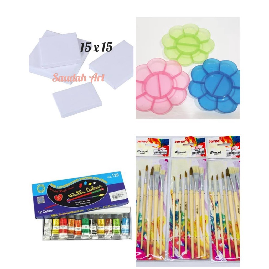 

TERLARIZZZ Paket Kanvas Lukis kanvas 15x15paletkuascat air