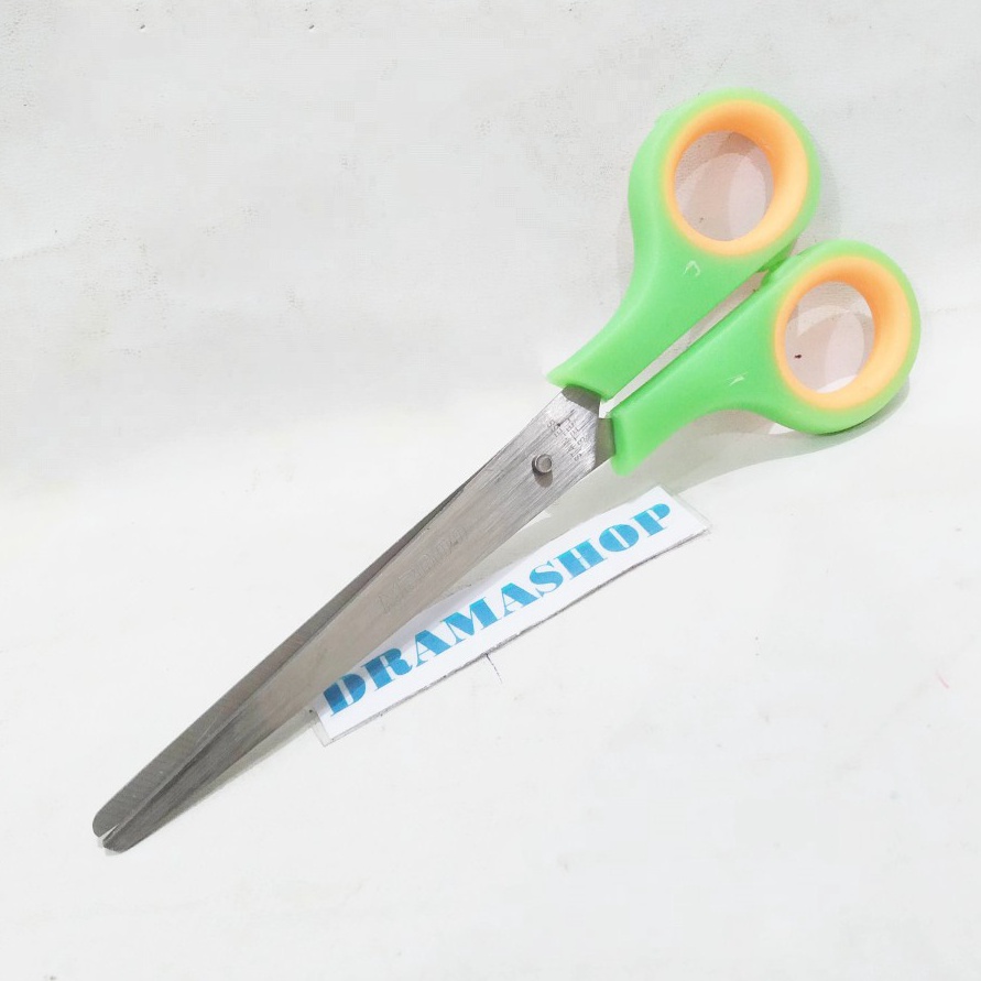 

SPESIAL DISCOUNT Gunting Baja Sedang Lubang Gagang Karet Stainless Steel M2 Scissors