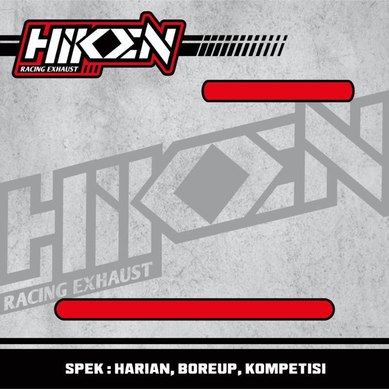 knalpot gp pro mini hiken racing exhaust (( emblem cutting ))