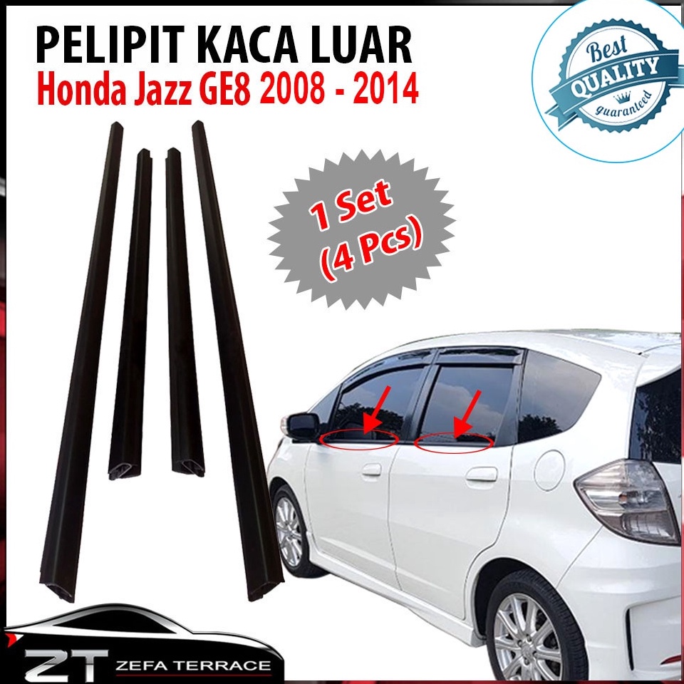 KODE B52J Pelipit Kaca Luar Honda Jazz Ge8 28214 Weather strip Pelipit Kaca Honda Jazz RS Karet Peli