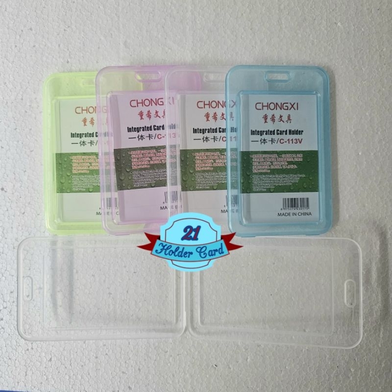 

Tempat Kartu Id Card Plastik Transparan 2 Sisi