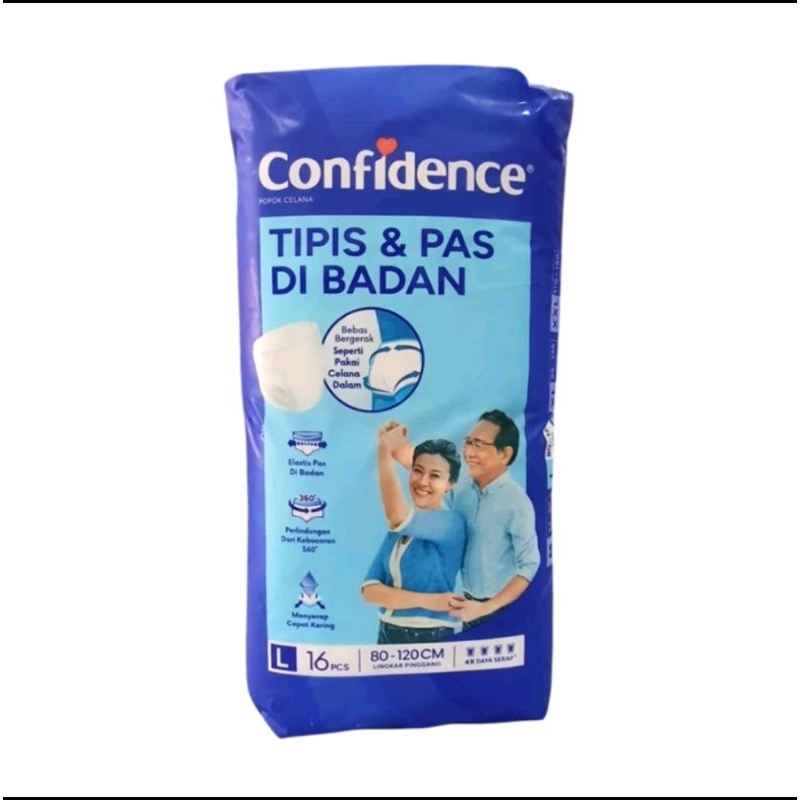 Confidence popok dewasa celana tipis dan pas dibadan L16