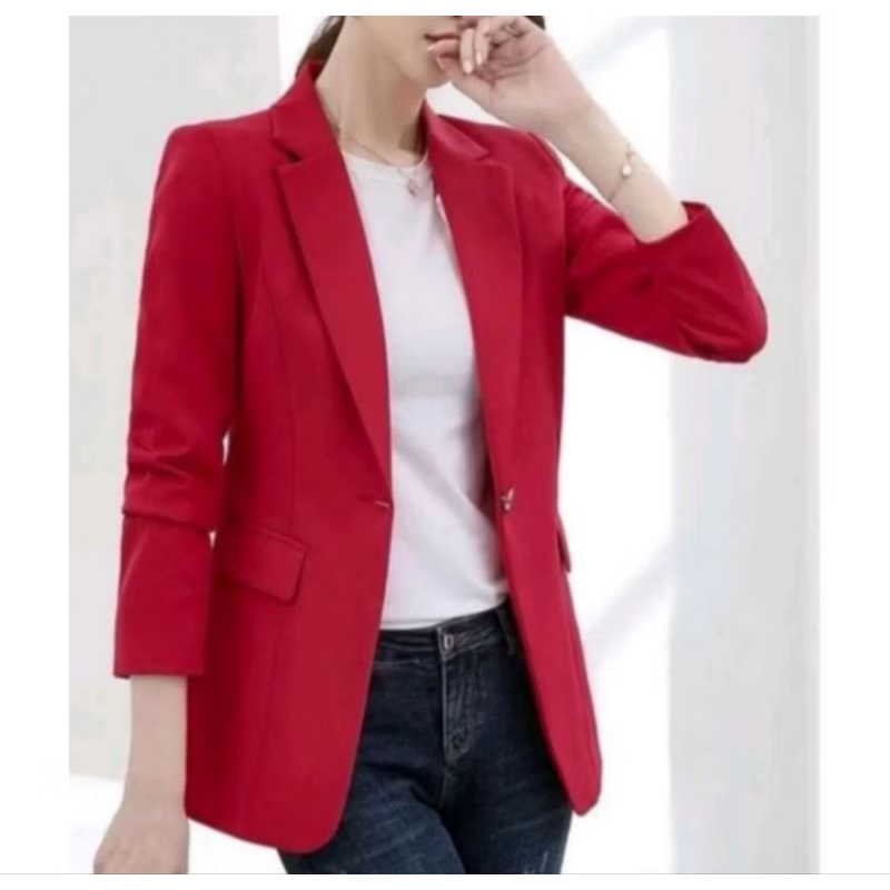 Jas blazer wanita Korea/Jas Cewe Kekinian/Jas formal wanita/Jas wanita Murah/Atasan jas blazer kanto