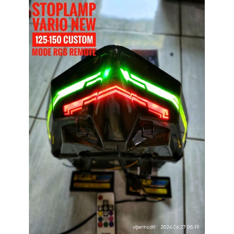 stoplamp new Vario 125/150 custom lazy running RGB || stoplamp new Vario125-150 custom lazy || stopl
