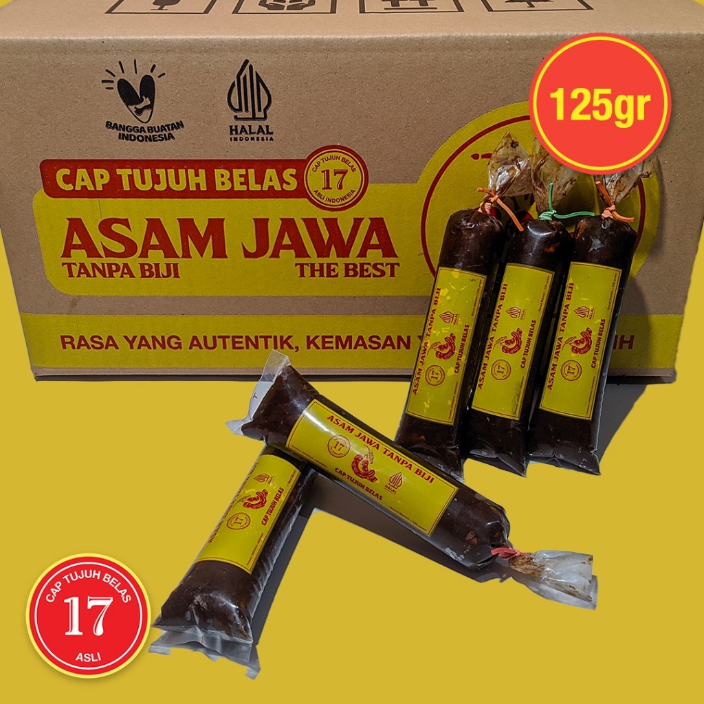 

Asam Jawa tanpa biji 125gr cap tujuh belas 17 // 1 Dos Asam Jawa