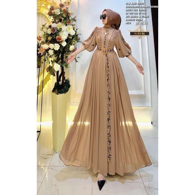REALPICT COD GAMIS MEWAH VOL 1   BAHAN CERUTY PREMIUM  TERMURAH BEST SELLER TANGAN PERTAMA KONVEKSI 