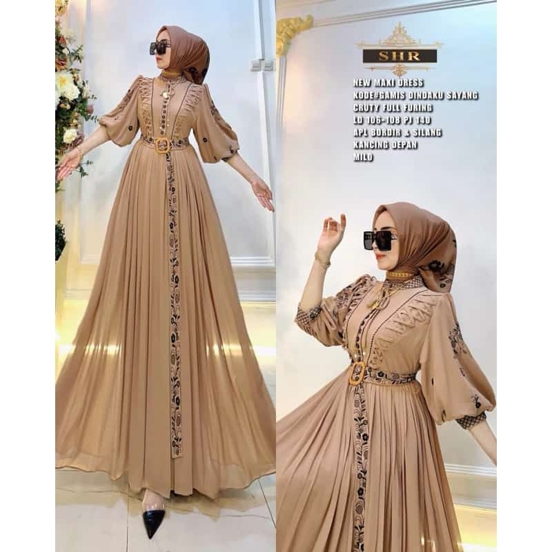 REALPICT COD GAMIS MEWAH VOL 1   BAHAN CERUTY PREMIUM  TERMURAH BEST SELLER TANGAN PERTAMA KONVEKSI 