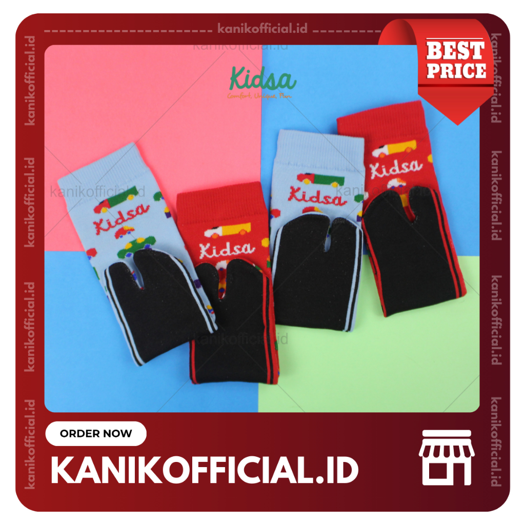 Kanik Kaos Kaki Kidsa TH Motif Traveli Cowok Untuk Umur 6 Sampai 8 Tahun Keren Nyaman