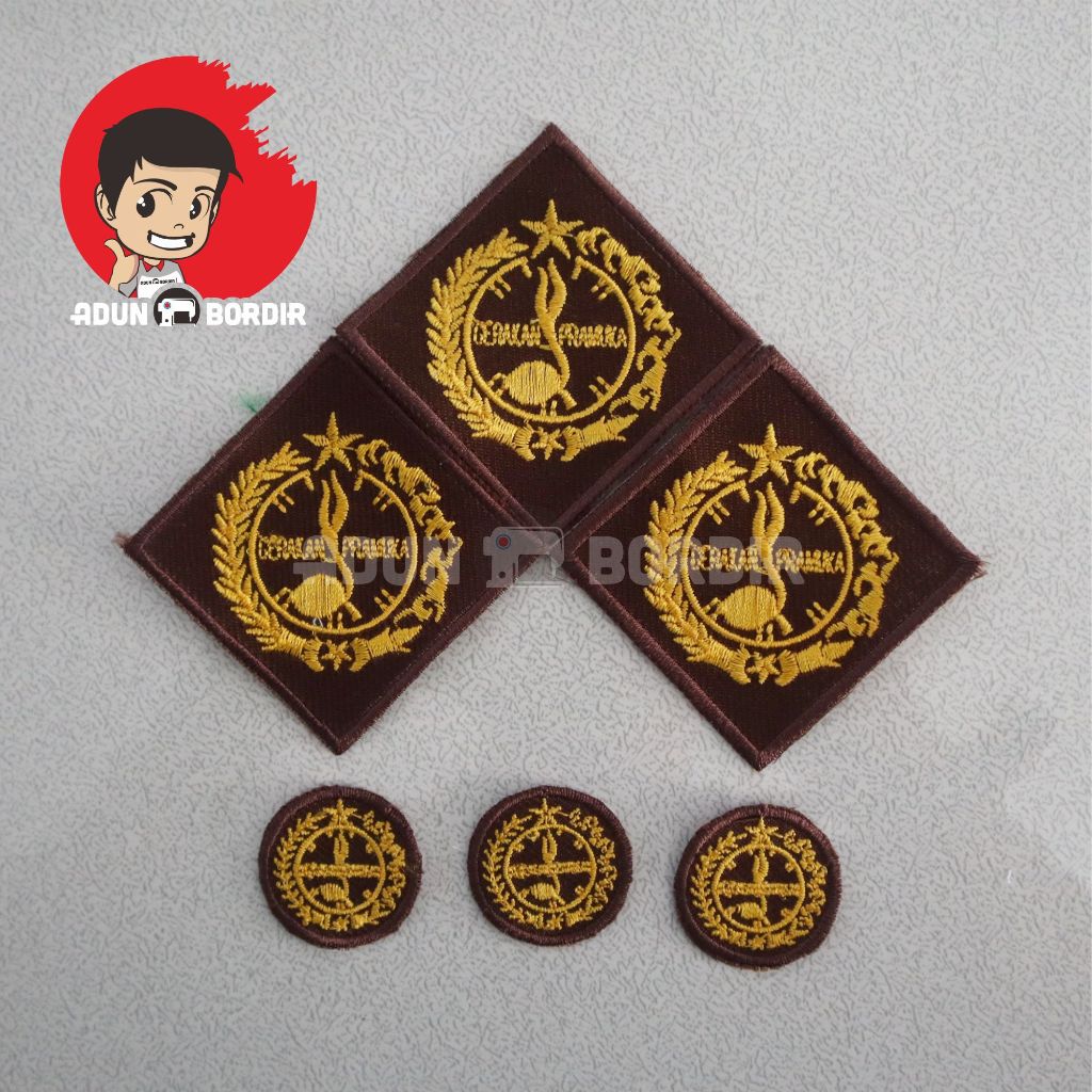 Logo Bordir Bet Pramuka Tunas Kelapa Putra dan Putri