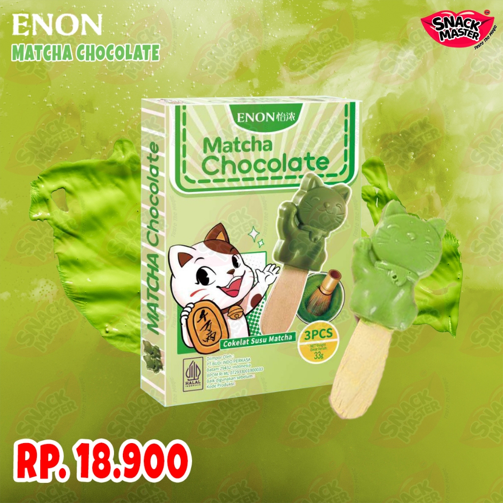 

Enon Karakter Animal Chocolate Stick 33g Matcha chocolate, milk chocolate, Dark Chocolate Camilan Manis