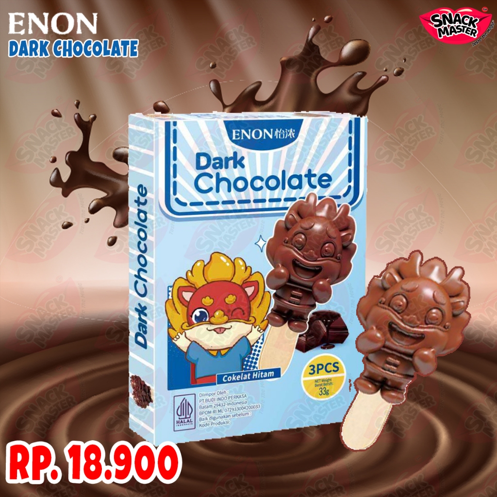 

Enon Chocolate Animal Karakter Stick 33g Matcha Chocolate Milk Chocolate, Dark Chocolate Camilan Manis