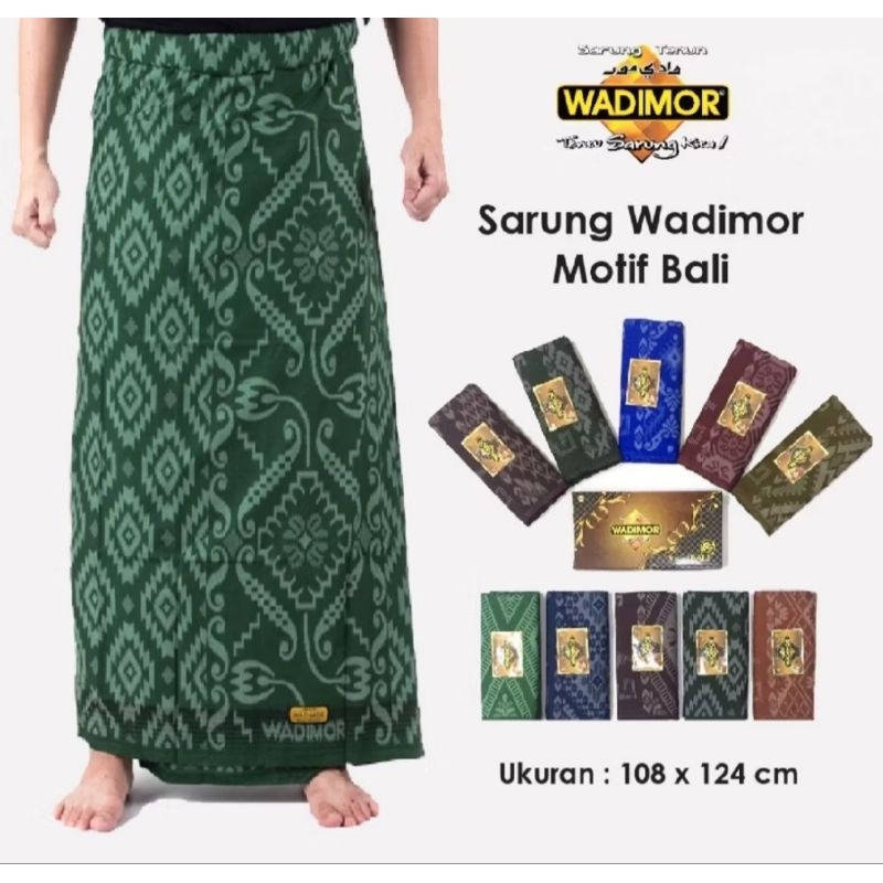 SARUNG WADIMOR | SARUNG HITAM PUTIH | WADIMOR BALI | SARUNG WADIMOR KEMBANG | SARUNG WADIMOR DEWASA 