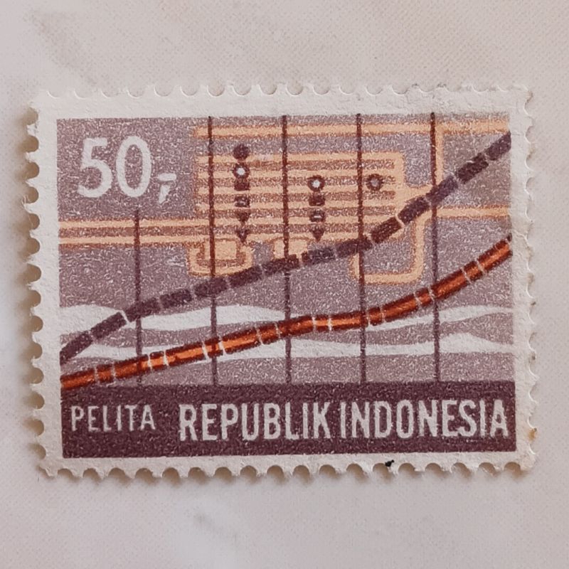 

(AF) Perangko Indonesia 1969 Pelita 50 rupiah CTO