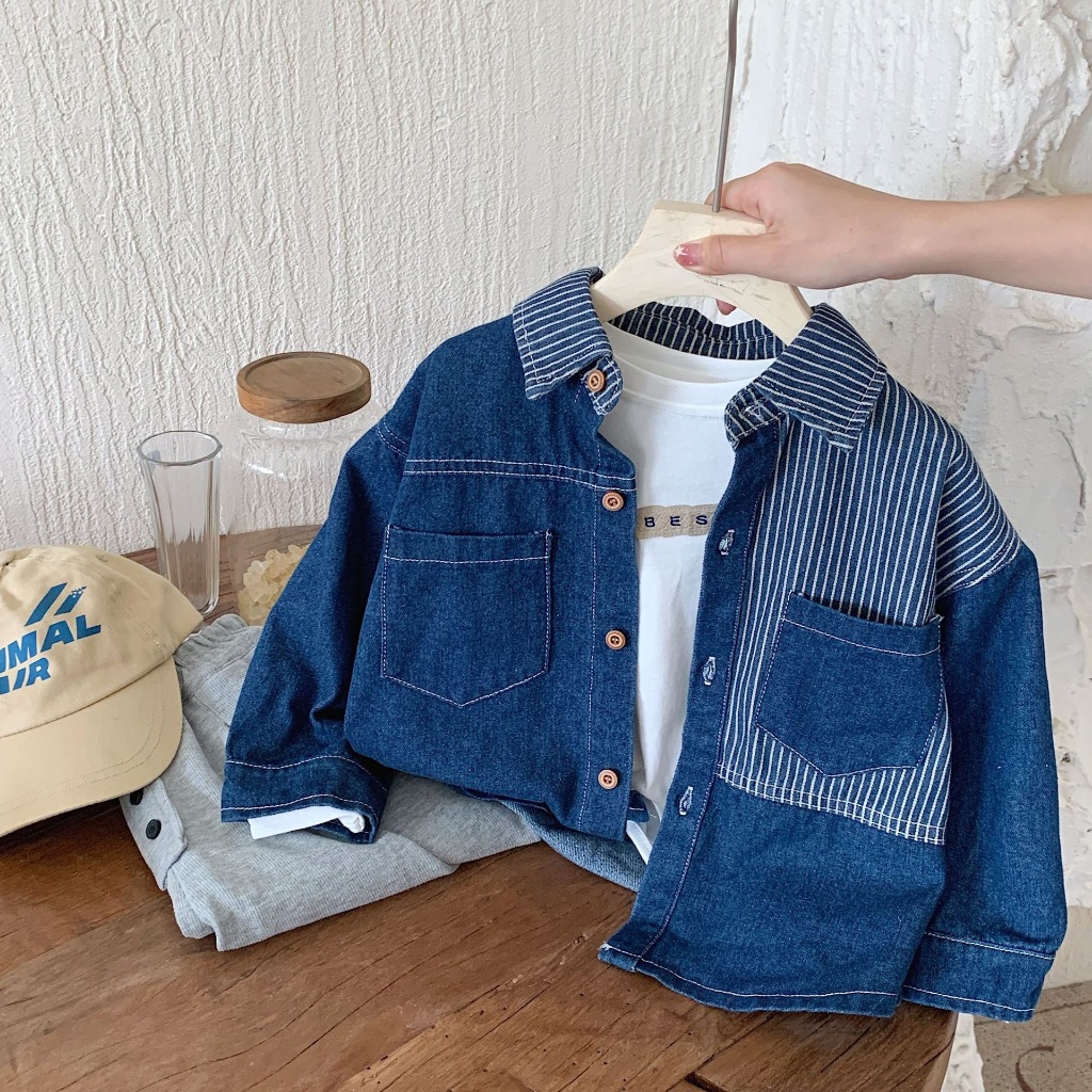 [BlissKids.id] Bretton Jacket - Jacket Jeans Anak Laki-Laki/Perempuan