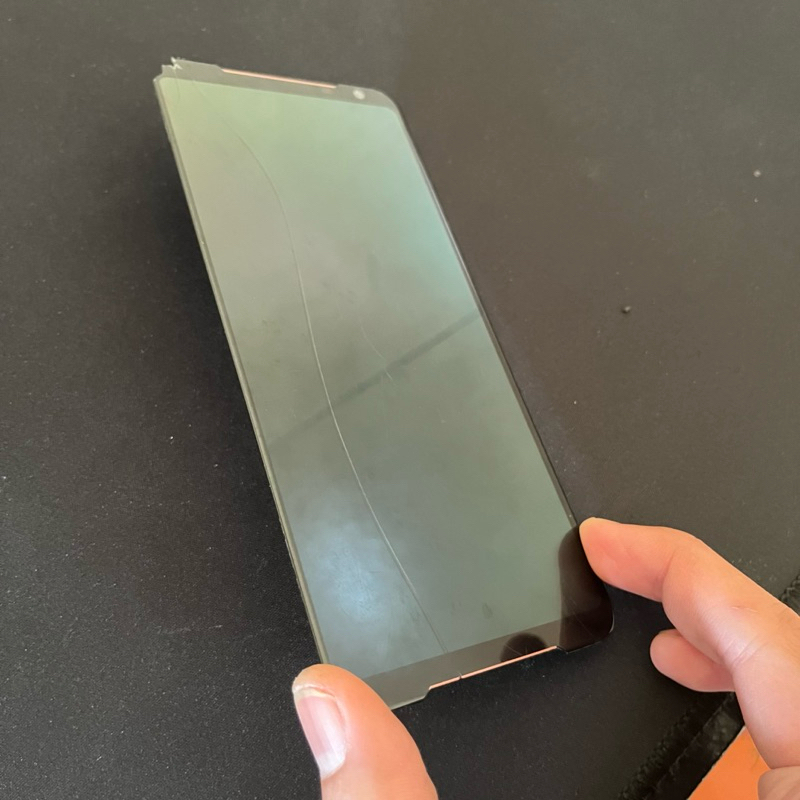 LCD Original Copotan Asus ROG Phone 2 Retak Kaca