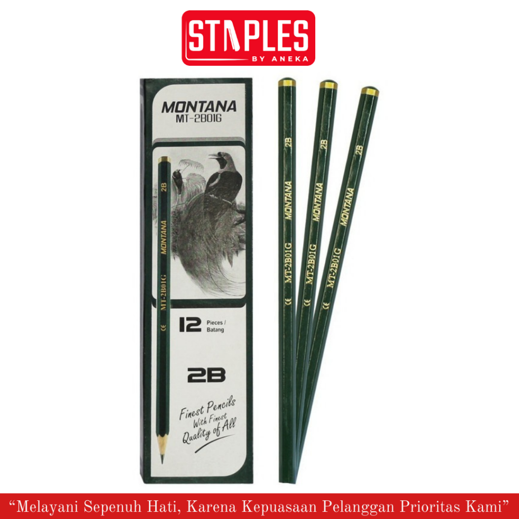 

Montana Pensil 2B Termurah (12pcs) / Pensil Murah