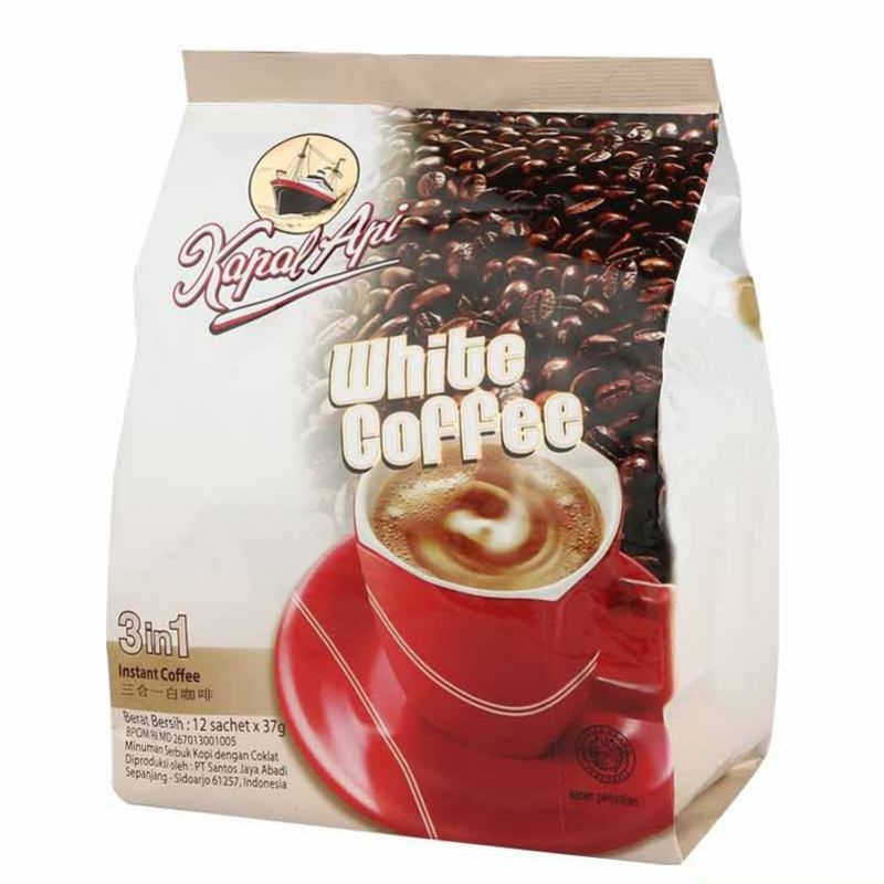 

Kapal api 3in1 white coffe 12x37gr