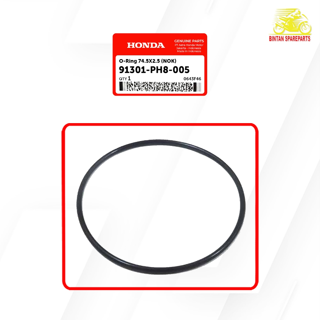 O-Ring 74.5X2.5 (NOK) 91301 PH8 005