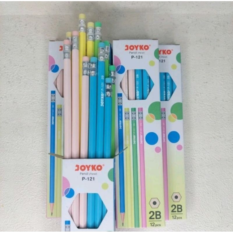 

pensil joyko cover warna warni+penghapus (1pk isi 12pcs)
