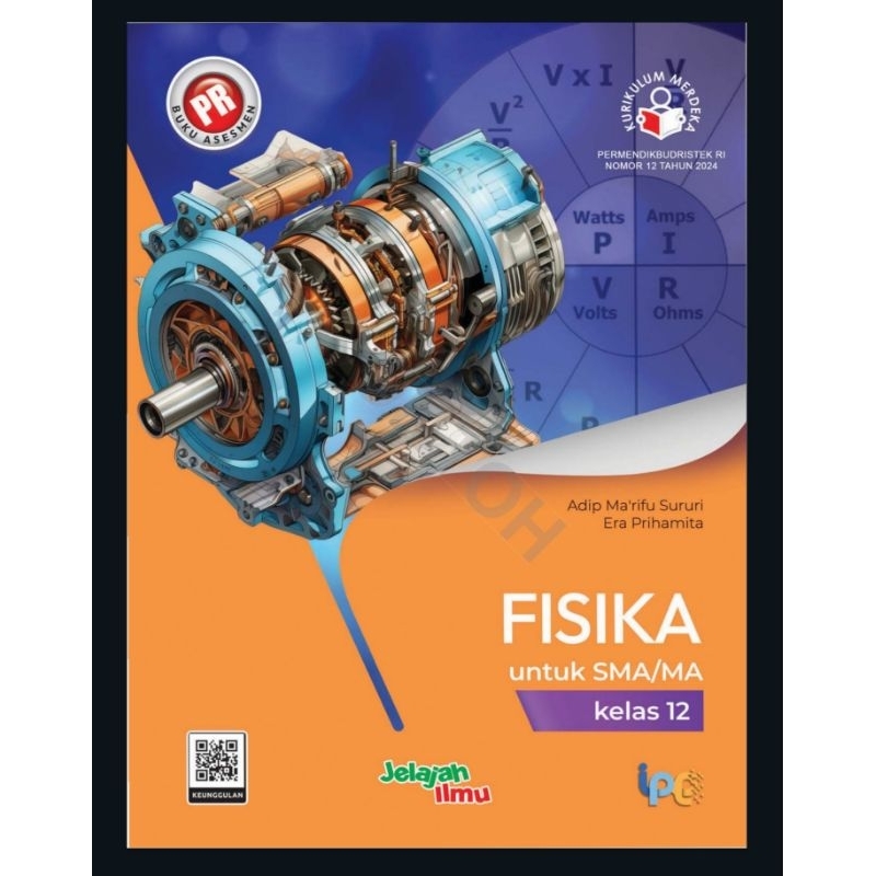 Buku lks pr interaktif Fisika SMA Kelas XII, 12 Kurikulum Merdeka Tahun 2024 Intan Pariwara